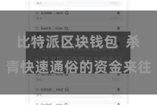 比特派区块钱包 杀青快速通俗的资金来往