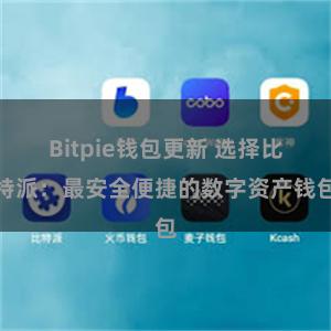 Bitpie钱包更新 选择比特派：最安全便捷的数字资产钱包