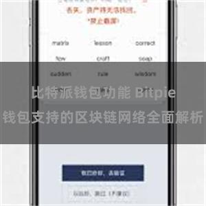 比特派钱包功能 Bitpie钱包支持的区块链网络全面解析