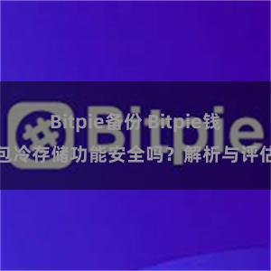 Bitpie备份 Bitpie钱包冷存储功能安全吗？解析与评估