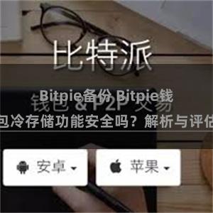 Bitpie备份 Bitpie钱包冷存储功能安全吗？解析与评估