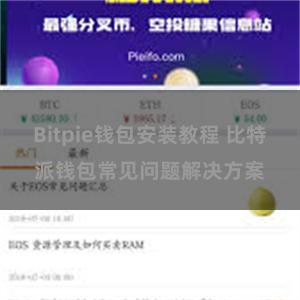 Bitpie钱包安装教程 比特派钱包常见问题解决方案