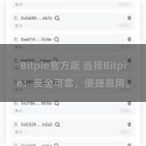 Bitpie官方版 选择Bitpie：安全可靠，便捷易用。