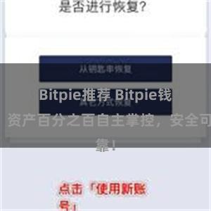 Bitpie推荐 Bitpie钱包：资产百分之百自主掌控，安全可靠！