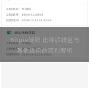 Bitpie转账 比特派钱包与其他钱包的区别解析