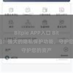 Bitpie APP入口 Bitpie钱包：强大的隐私保护功能，守护您的资产