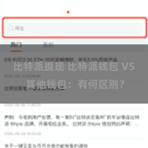 比特派提现 比特派钱包 VS 其他钱包：有何区别？