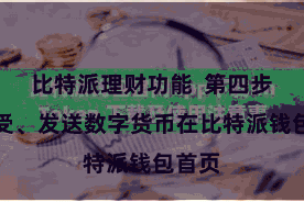 比特派理财功能 第四步:禁受、发送数字货币在比特派钱包首页